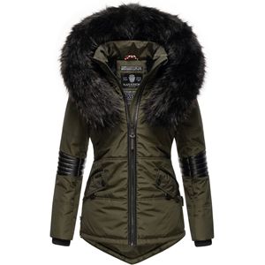 Navahoo - Nirvana - Dames Winterjas - Met Luxe Bontkraag - Teddyvoering
