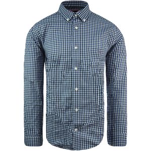 Eden Park - Oxford Overhemd - Blauw - Heren - Normale Lange Mouw