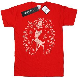 Li-cense Disney heren bambi kerstkrans t-shirt