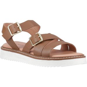 Hush Puppies - Cady - Leren Sandalen - Tan