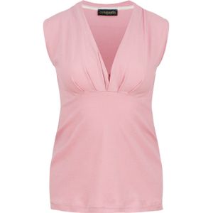 Conquista - Mouwloze Jersey Faux Wrap Top - Roze - Biologisch Katoen