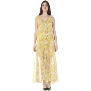 Bloemenprint Maxi Jurk Mouwloos V-hals