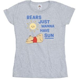 Li-cense Disney dames winnie the pooh bears just wanna have sun katoenen t-shirt