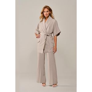 Roseline - Blazer - Zand / Offwhite - Krijtstreep