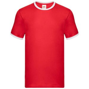 Fruit of the Loom - Ringer T-shirt - Heren - 100% Katoen