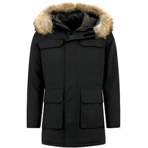 Enos Parka winterjas met grote echte bontkraag