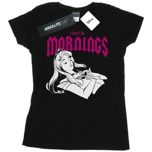 Li-cense Disney dames sleeping beauty don´t do mornings katoenen t-shirt