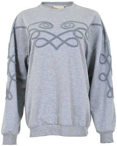 Maicazz - Pleun Sweater - Grijs - Dames - Katoen