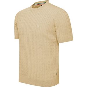 Cappuccino Italia Loreto cable knit tee