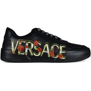 Versace - Sneakers - Zwart - Bloemen
