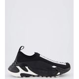 Dolce & Gabbana - Dames Fast Sneakers - Zwart - Wit - Materiaal