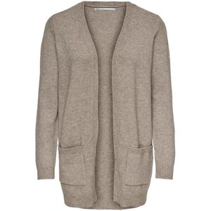 Only Onllesly ls open cardigan beige