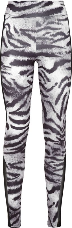 Plein Sport - High Waist Leggings - Zwart - Tijgerprint - Polyester