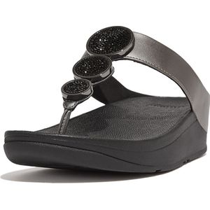FitFlop Halo bead-circle metallic toe-post sandals
