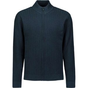 No Excess - Vest Knitted Structure - Donkerblauw - Gebreide Trui