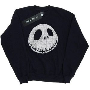 Li-cense Disney dames nightmare before christmas jack gekraakt gezicht sweatshirt