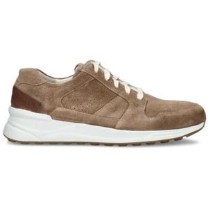 Gijs - 2121 - Nette Schoenen - Beige - Suede - Leer - Vetersluiting