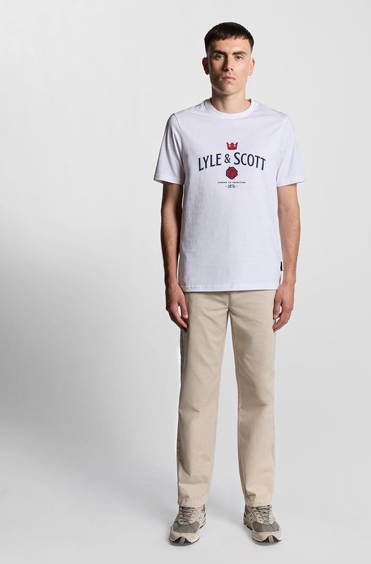 Lyle & Scott - Trekbroek - Zand - Tapered Chino's