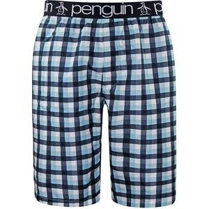 Original Penguin - MLHPE922 - Korte Broek - Blauw - Geruit