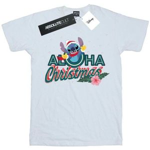 Li-cense Disney dames lilo and stitch aloha kerstmis katoenen vriendje t-shirt