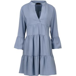 A-lijn Jurk - Hemelsblauw - Geplooide Naden