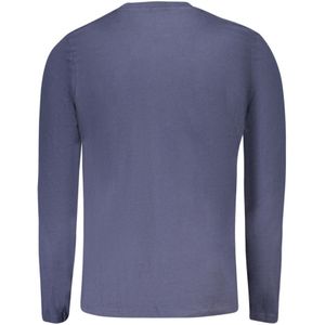 T-shirt - Blauw - Cotton Crew-Neck