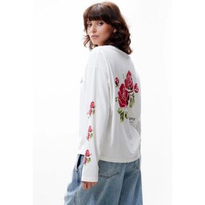 Catwalk Junkie - 2503020403 - Graphic Long Sleeve - Off White