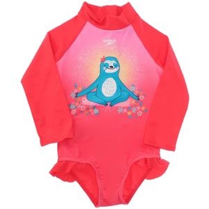 Speedo - Long Sleeve Frill - Badpak - Pink