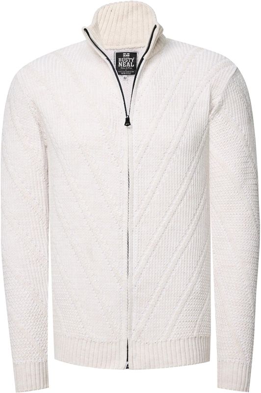 Rusty Neal - Chunky Vest - Grof Gebreid - Heren - Opstaande Kraag