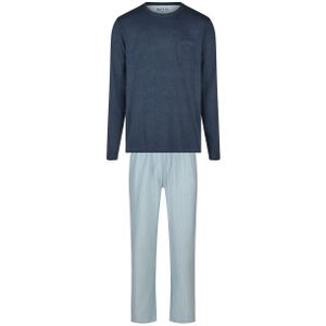 Phil & Co - Heren Pyjama Set - Donkerblauw/Lichtblauw - Interlock