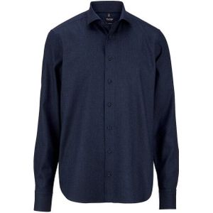OLYMP SIGNATURE - Casual Overhemd - Nachtblauw - Tailored Fit - Kent