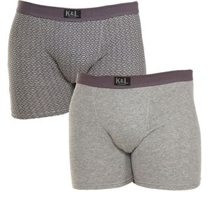 Pack-2 Basic Boxers met ademende stof KL2009 heren