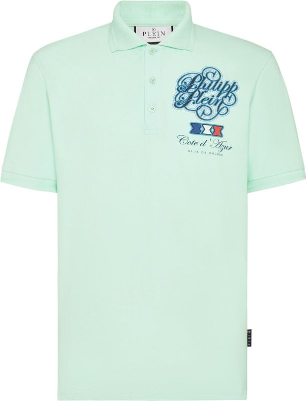 Philipp Plein - Polo Shirt SS Racing Car - Wit - Katoen