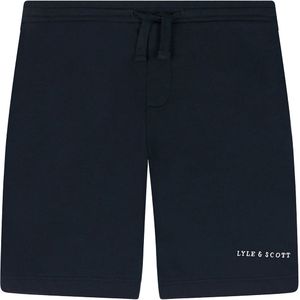 Lyle and Scott Sweat short script donker navy