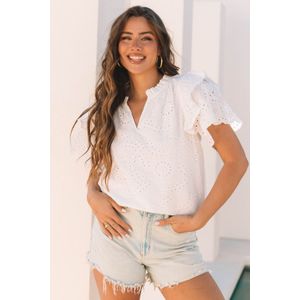 Oogje Flatter Mouw Blouse