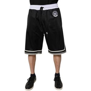 Dolce & Gabbana - Bermuda Sweat Shorts - Zwart/Wit - 100% Polyester