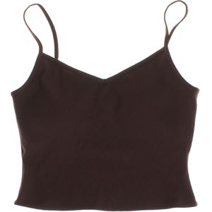 Zwarte Rib Sporttop 763370 Dames