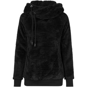 Urban Classics Dames teddy fleece long hoodie