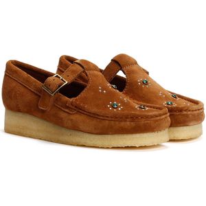 Clarks - Wallabee T Bar - Mocassins - Bruin