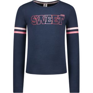 B.Nosy Meisjes shirt sweet met strepen op de mouwen