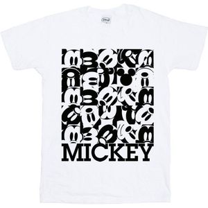 Li-cense Disney dames mickey mouse gerasterd katoenen t-shirt