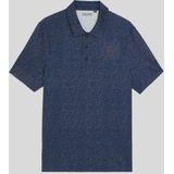 Lyle & Scott - Golf Contour Print - Poloshirt - Blauw