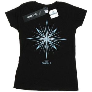 Li-cense Disney dames frozen 2 elsa handtekening sneeuwvlok katoenen t-shirt