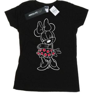 Li-cense Disney dames minnie mouse outline polka dot katoenen t-shirt