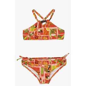 Mayoral - Kinder Bikini - Ruffles - Blauw Roze Groen - Polyester