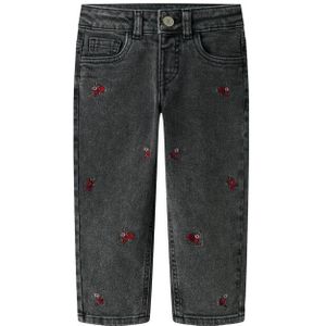 Mom-fit Jeans - Denim - Met Voor- en Achterzakken - Mid-waist - Geborduurd