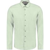No Excess Shirt solid with linen mint