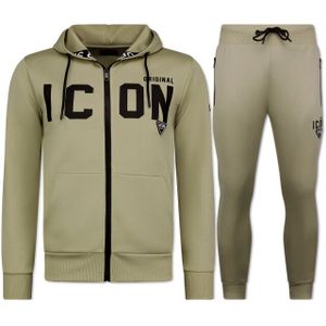Top-Star - ICON - Joggingpak - Bruin - Trainingspak Volwassenen
