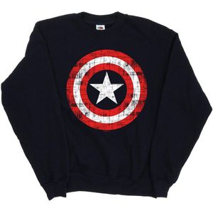 Li-cense Marvel heren avengers captain america gekrast schild sweatshirt