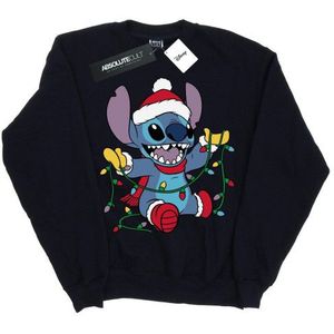 Li-cense - Disney - Sweatshirt - Zwart - 50% Katoen, 50% Polyester, Gedrukt, Crew Neck